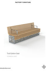 Tord gabion seat data sheet