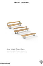 QUAY bench, seat and stool operation & maintenance manual