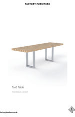 TORD table data sheet