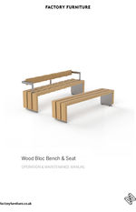 BLOC wood bench and seat operation & maintenance manual