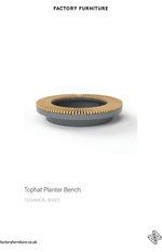 TOPHAT planter bench data sheet
