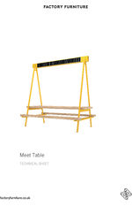 Meet table data sheet