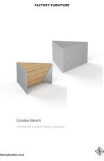 Sonobe bench operation & maintenance manual