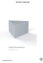 Sonobe concrete bench data sheet