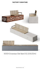 Soca crossways slat seat data sheet