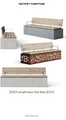Soca lengthways slat seat data sheet