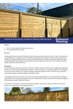 Industrial noise barrier for wood shavings manufacturer