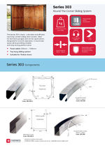 Series 303 curved sliding door kit
