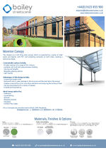 Moreton Canopy data sheet