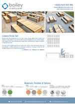 Linares Picnic Set data sheet