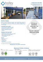Bexley Canopy data sheet