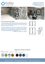 Semi Vertical Cycle Rack data sheet