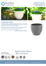 Drawbell GRP Planter data sheet