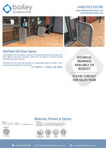 Sheffield Infill Door Barrier data sheet