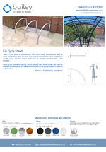 Fin Style Cycle Stand data sheet