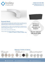 Roosevelt Bench data sheet