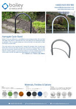 Harrogate Cycle Stand data sheet