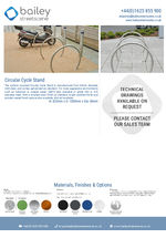 Cicular Cycle Stand data sheet