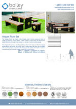 Holgate Picnic Set data sheet
