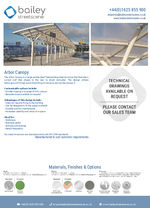 Arbor Canopy data sheet