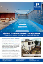 Case Study - Basement Extension Waterproofing a Basement Swimming Pool & Cinema 