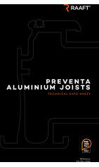Preventa aluminium joists data sheet