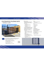 Platinum LPS 1175 bi-folding gate - single leaf