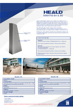 Mantis 64 & 80 shallow mount bollards data sheet