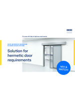 GEZE MCRdrive sliding door system for hermetic doors