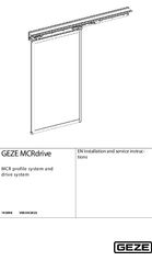 GEZE MCRdrive - installation