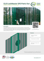 CLD LockMaster SR3 Panic Out Gates data sheet
