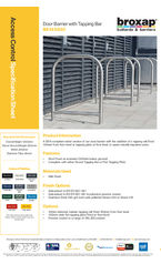 BX14 6620 Door Barrier with Tapping Bar - Datasheet