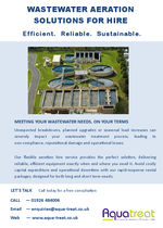 Aeration hire from Aquatreat