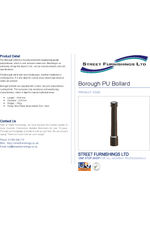 Borough PU Bollard - Datasheet