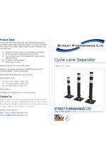Cycle Lane Separator - Datasheet