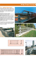 Pedestrian Parapet Guardrail - steel safety barrier for bridges and ramps