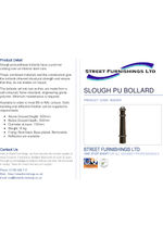 Slough PU Bollard data sheet