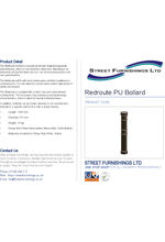 Redroute PU Bollard data sheet