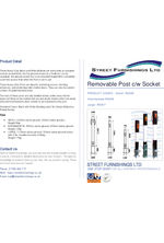 Removable Bollard All Sizes - Datasheet