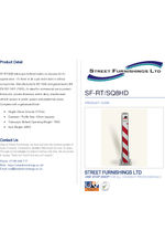 Telescopic Bollard RTSQ8HD - Datasheet