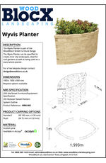Wyvis Raised Planter - Datasheet