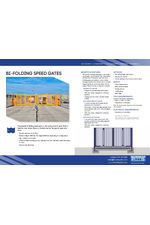 Bi-folding speed gates data sheet