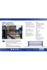 HVM Terra Ultimate 180 hinged gate data sheet