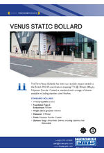 Terra Venus PAS 68 static bollard data sheet
