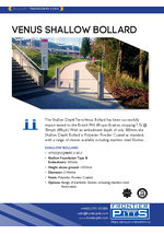 Terra Venus PAS 68 shallow depth bollard data sheet