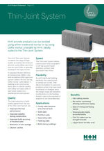 H+H Thin-Joint system data sheet