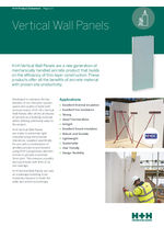 Vertical wall panels data sheet