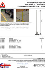 AUTOPA Sprung Boundary Post