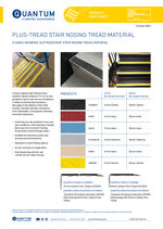 Plus-tread stair nosing tread material data sheet