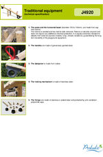 Timber seesaw (J4920) - materials